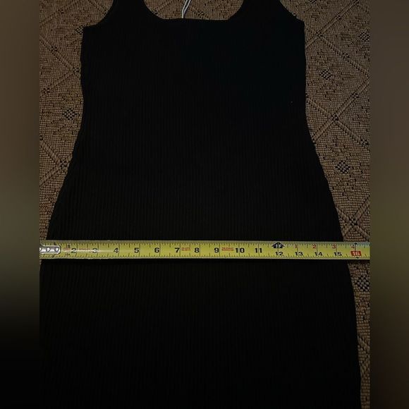 NET Princess Polly THE GRACIE KNIT MINI DRESS BLACK Bodycon Size M/L - Picture 6 of 8